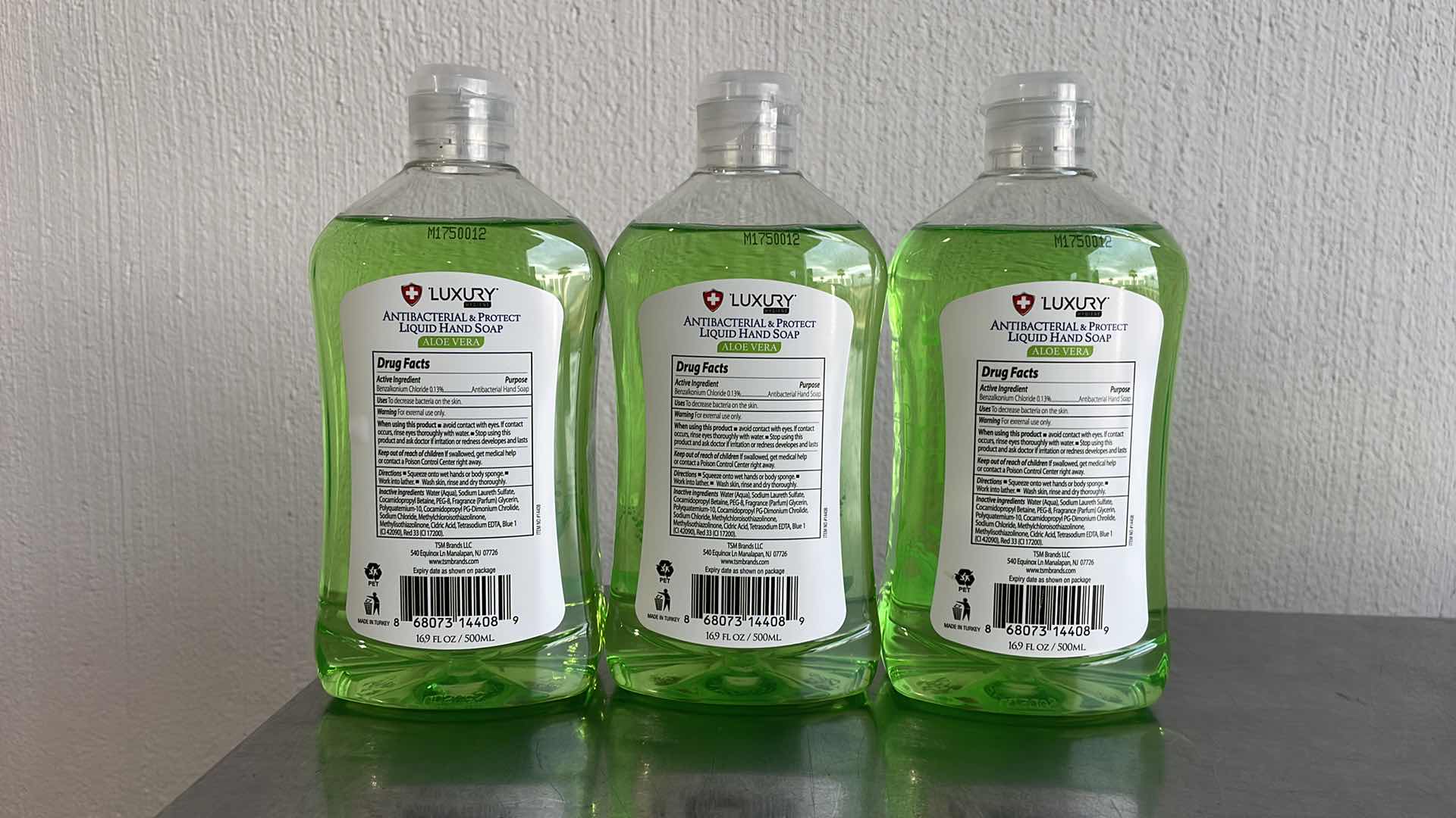 View 2 of LUXURY HYGIENE ALOE VERA LIQUID HAND SOAP 3-16.9oz BOTTLES
