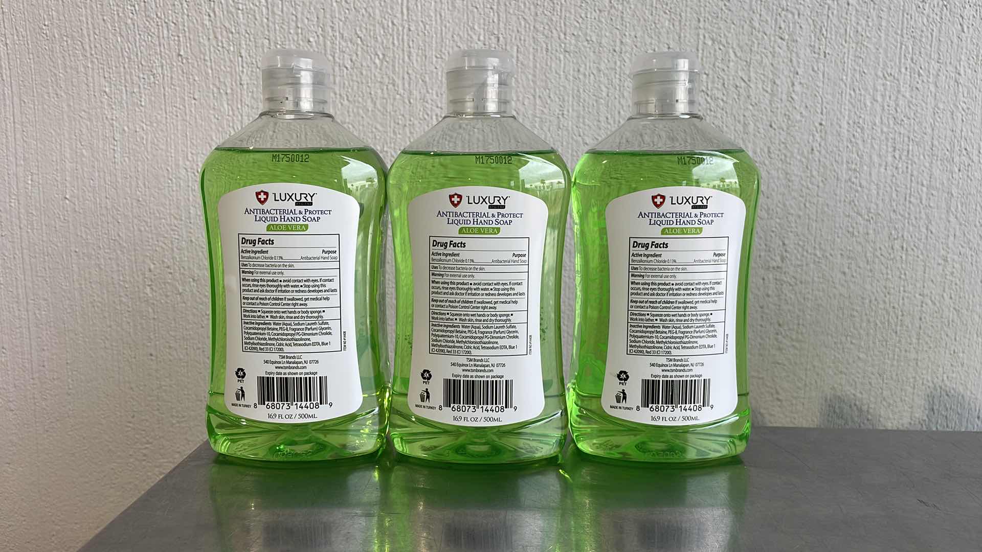View 2 of LUXURY HYGIENE ALOE VERA LIQUID HAND SOAP 3-16.9oz BOTTLES