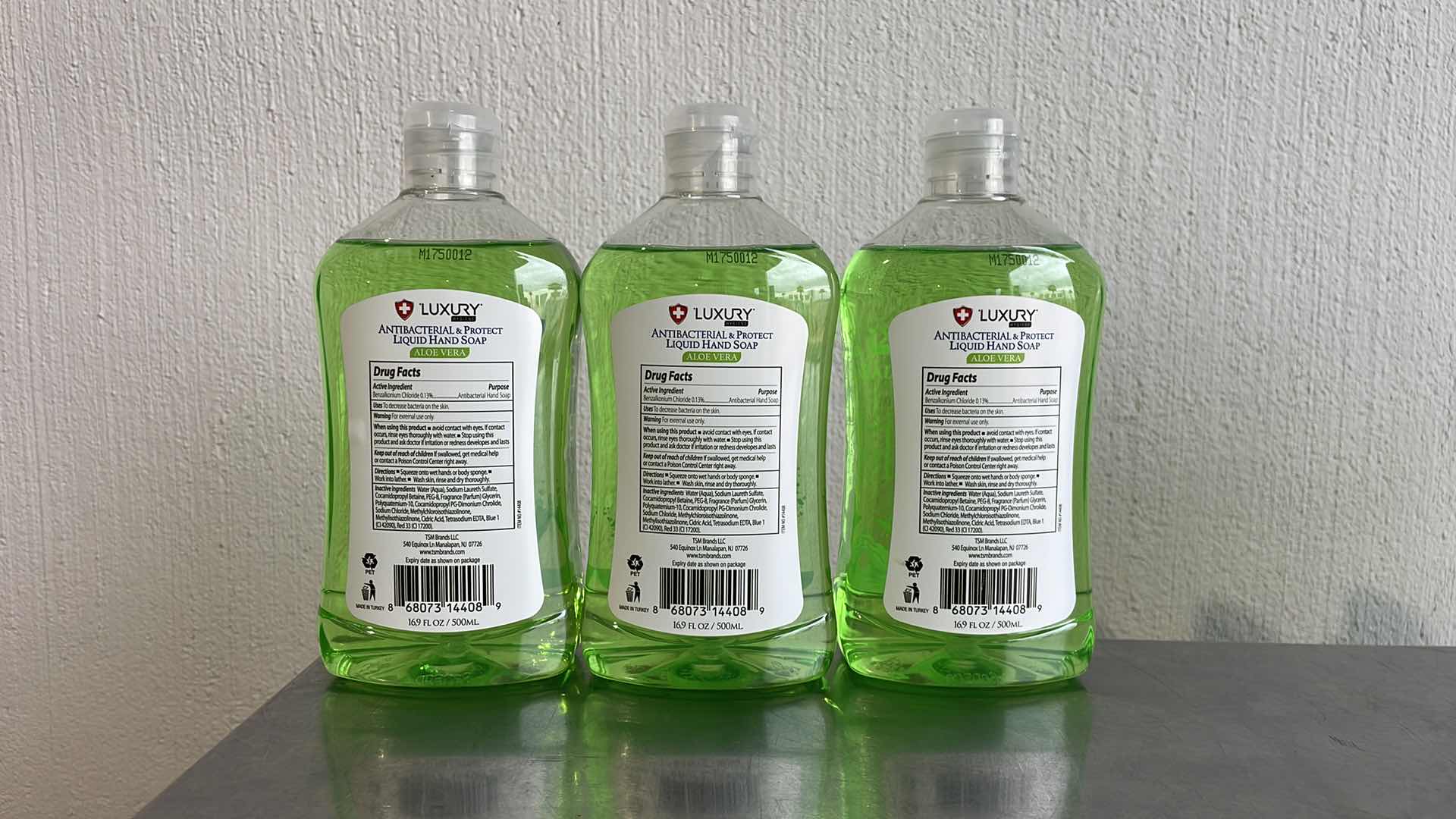 View 2 of LUXURY HYGIENE ALOE VERA LIQUID HAND SOAP 3-16.9oz BOTTLES