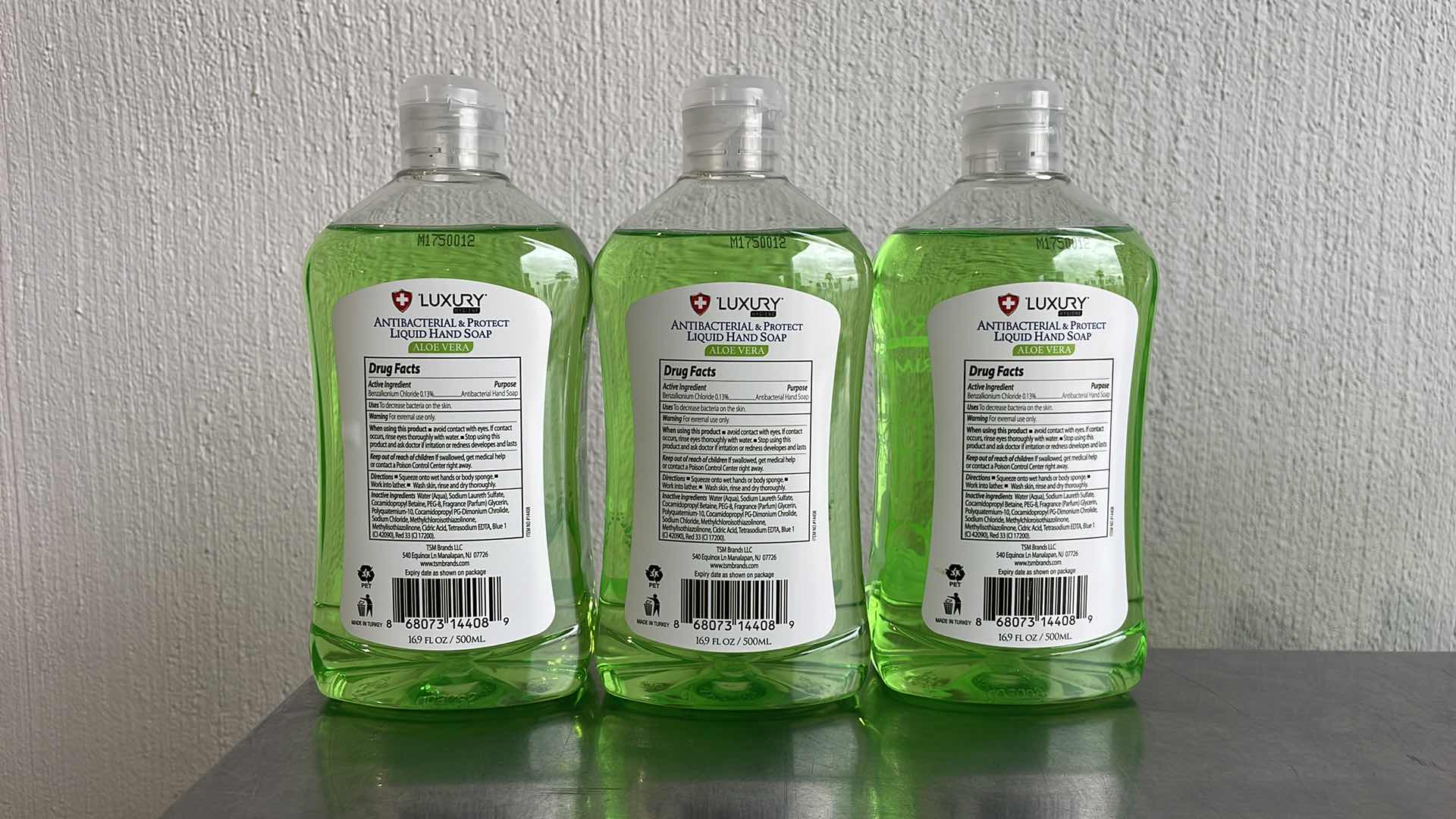 View 2 of LUXURY HYGIENE ALOE VERA LIQUID HAND SOAP 3-16.9oz BOTTLES