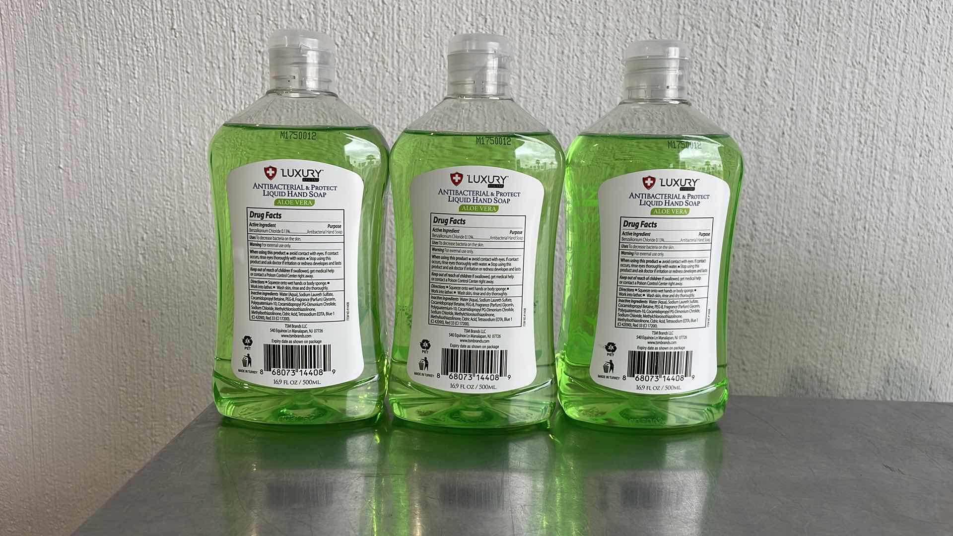 View 2 of LUXURY HYGIENE ALOE VERA LIQUID HAND SOAP 3-16.9oz BOTTLES