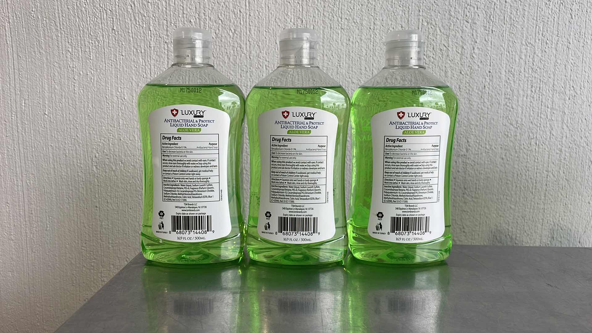 View 2 of LUXURY HYGIENE ALOE VERA LIQUID HAND SOAP 3-16.9oz BOTTLES
