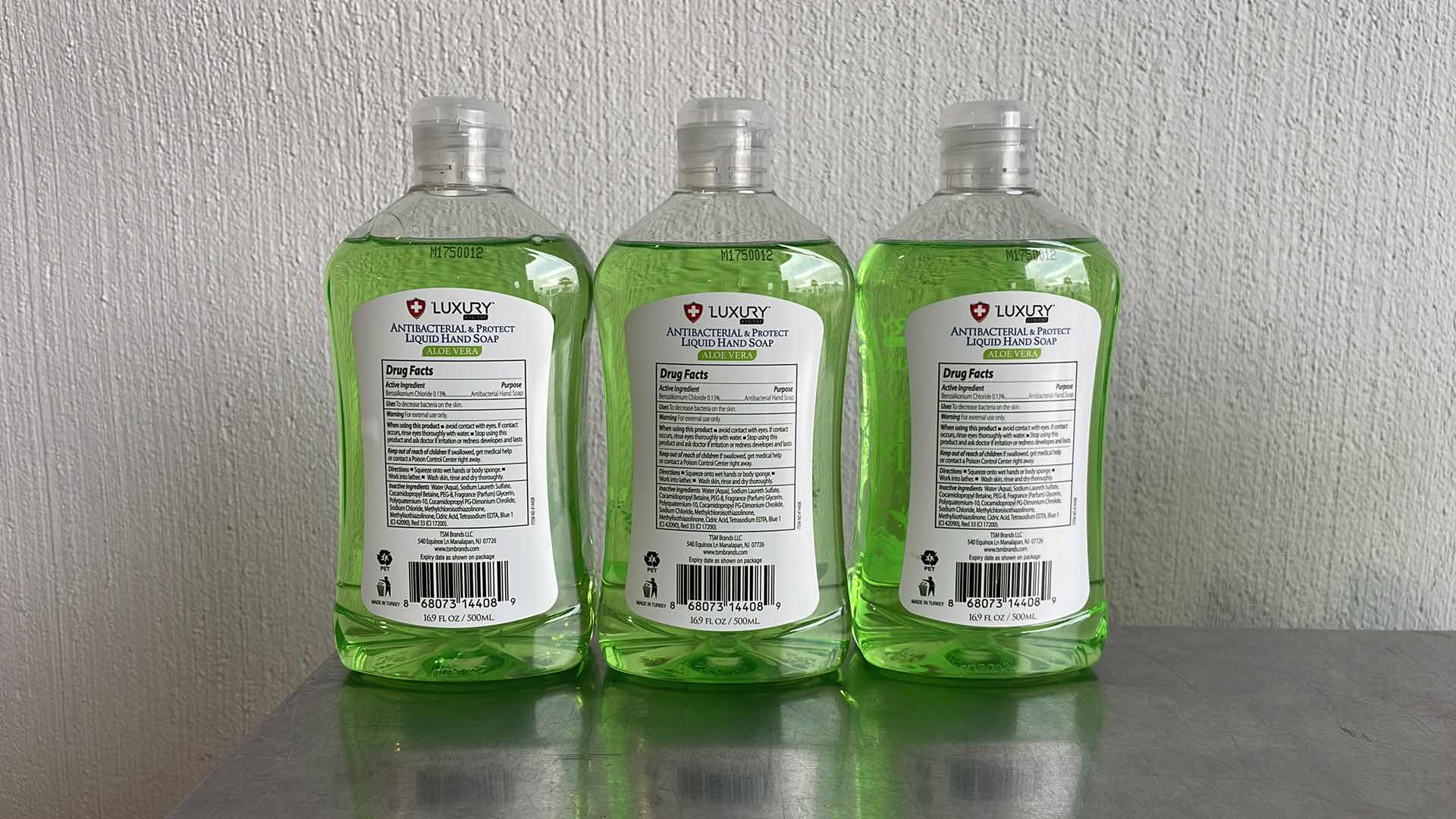 View 2 of LUXURY HYGIENE ALOE VERA LIQUID HAND SOAP 3-16.9oz BOTTLES