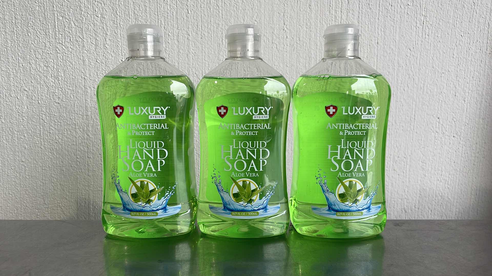 Photo 1 of LUXURY HYGIENE ALOE VERA LIQUID HAND SOAP 3-16.9oz BOTTLES