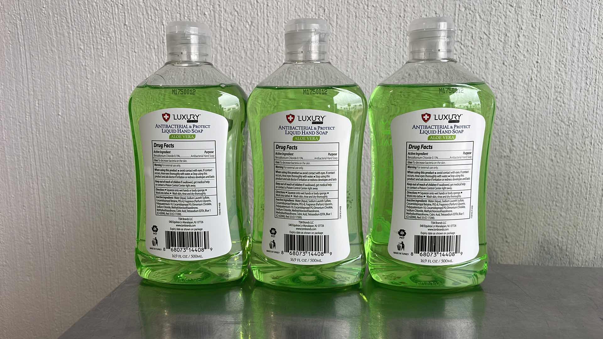 View 2 of LUXURY HYGIENE ALOE VERA LIQUID HAND SOAP 3-16.9oz BOTTLES
