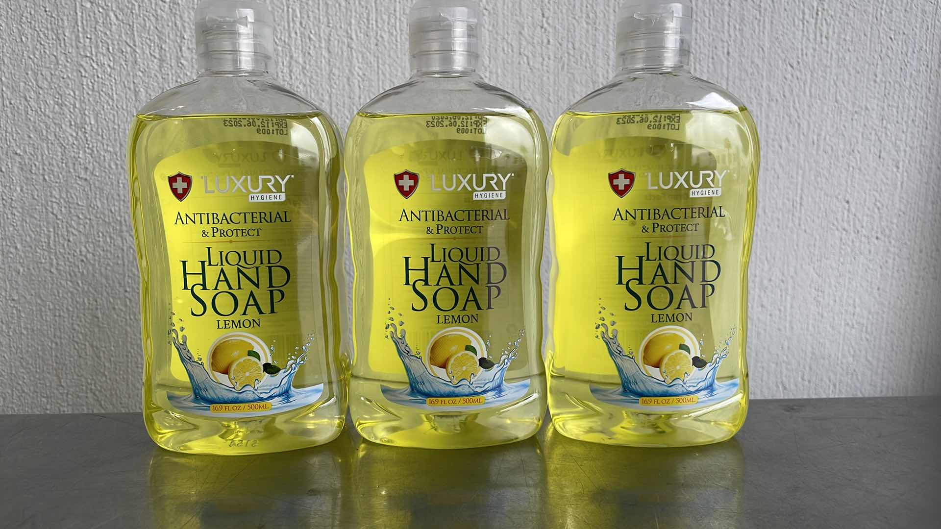 Photo 1 of LUXURY HYGIENE LEMON LIQUID HAND SOAP 3-16.9oz BOTTLES