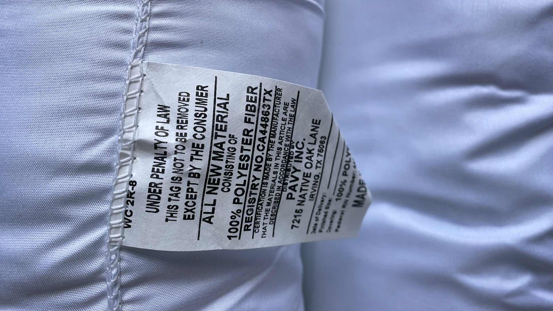 Photo 1 of PILLOWS 100% POLYESTER (2)