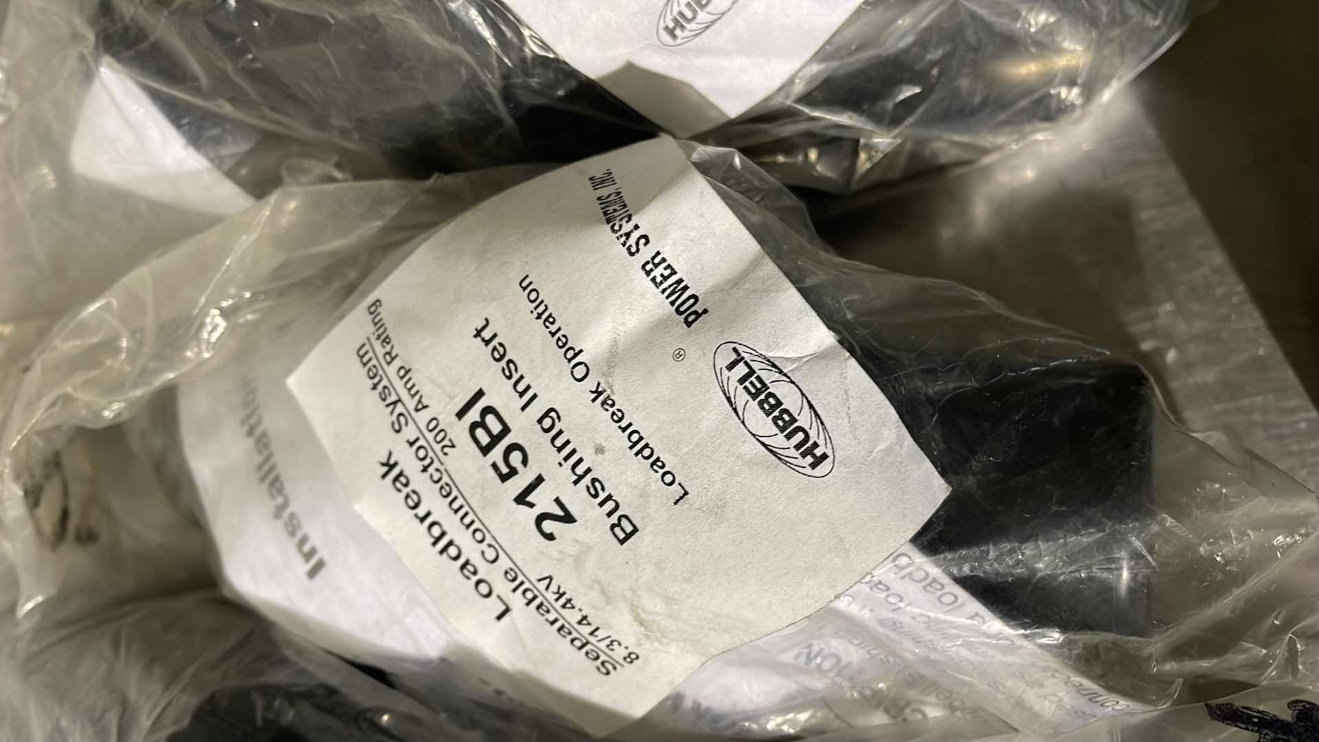 Photo 1 of HUBBELL POWER SYSTEMS, INC. LOADBREAK BUSHING INSERT 215BI SEPARABLE CONNECTOR SYSTEM 8.3/14.4KV, 200 AMP RATING, LOADBREAK OPERATION (5)