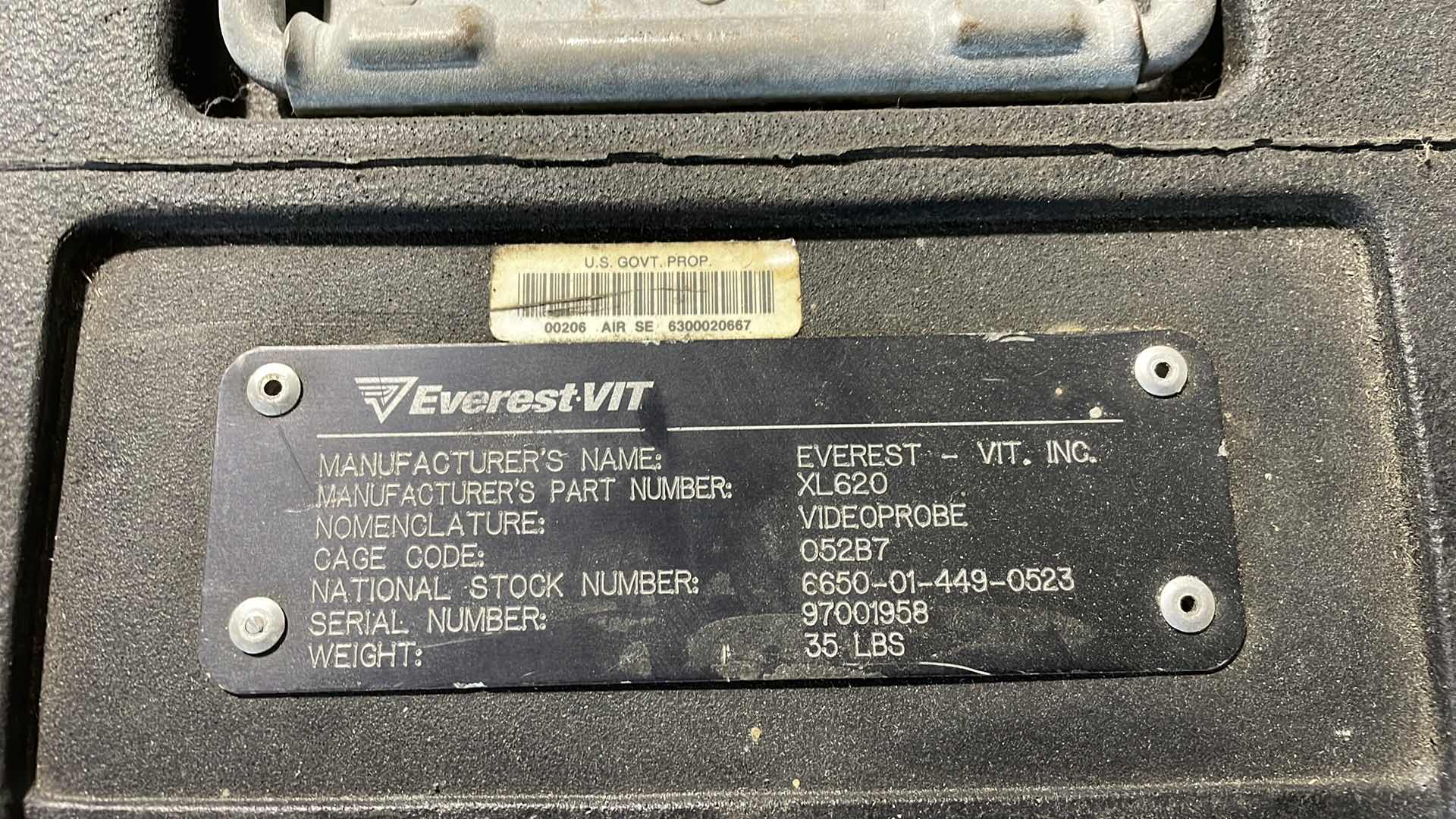 Photo 1 of EVEREST VIT 240LS VIDEO PROBE XL REMOTE IMAGING BORESCOPE PLUMBING XL620C