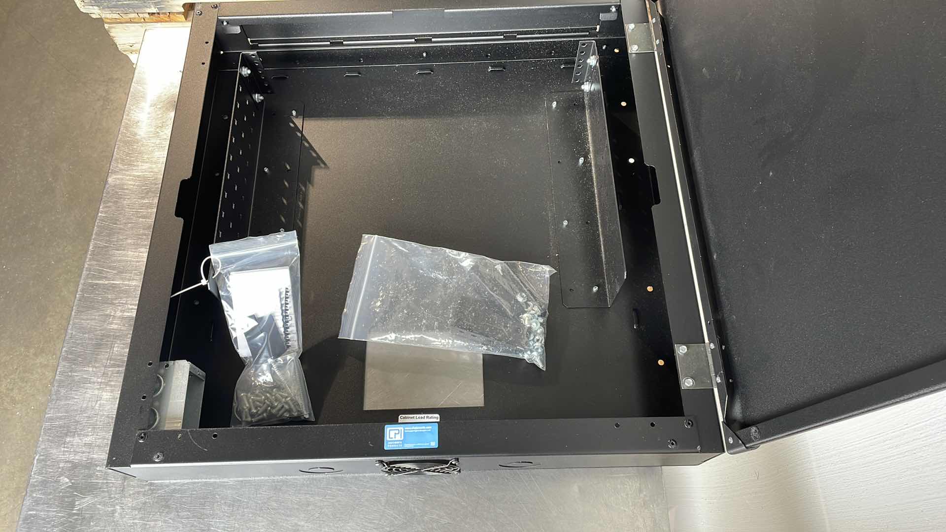 Photo 2 of CHATSWORTH PRODUCTS (CPI) | 13050-711 THINLINE II WALL-MOUNT CABINET; 26"W X 26"H X 5"D; BLACK