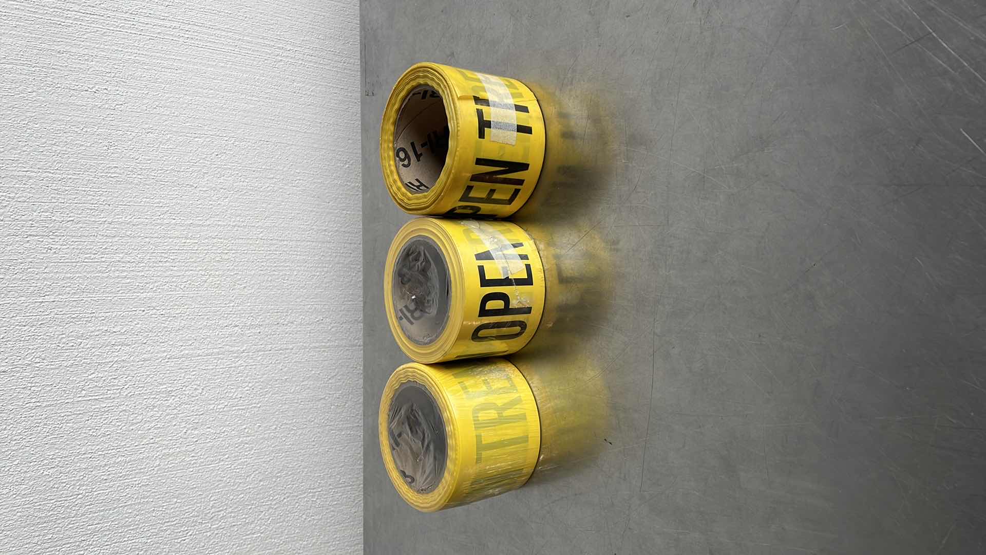 Photo 1 of CAUTION OPEN TRENCH BARRICADE TAPE 3” X 200’