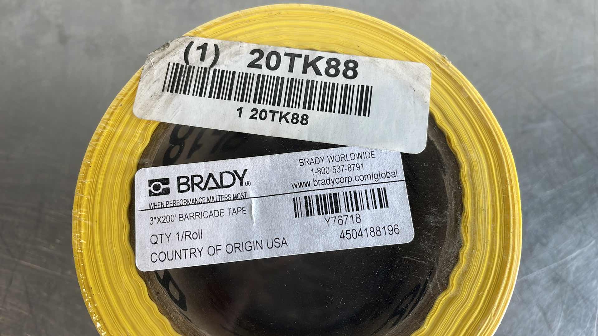 Photo 1 of CAUTION OPEN TRENCH BARRICADE TAPE 3” X 200’