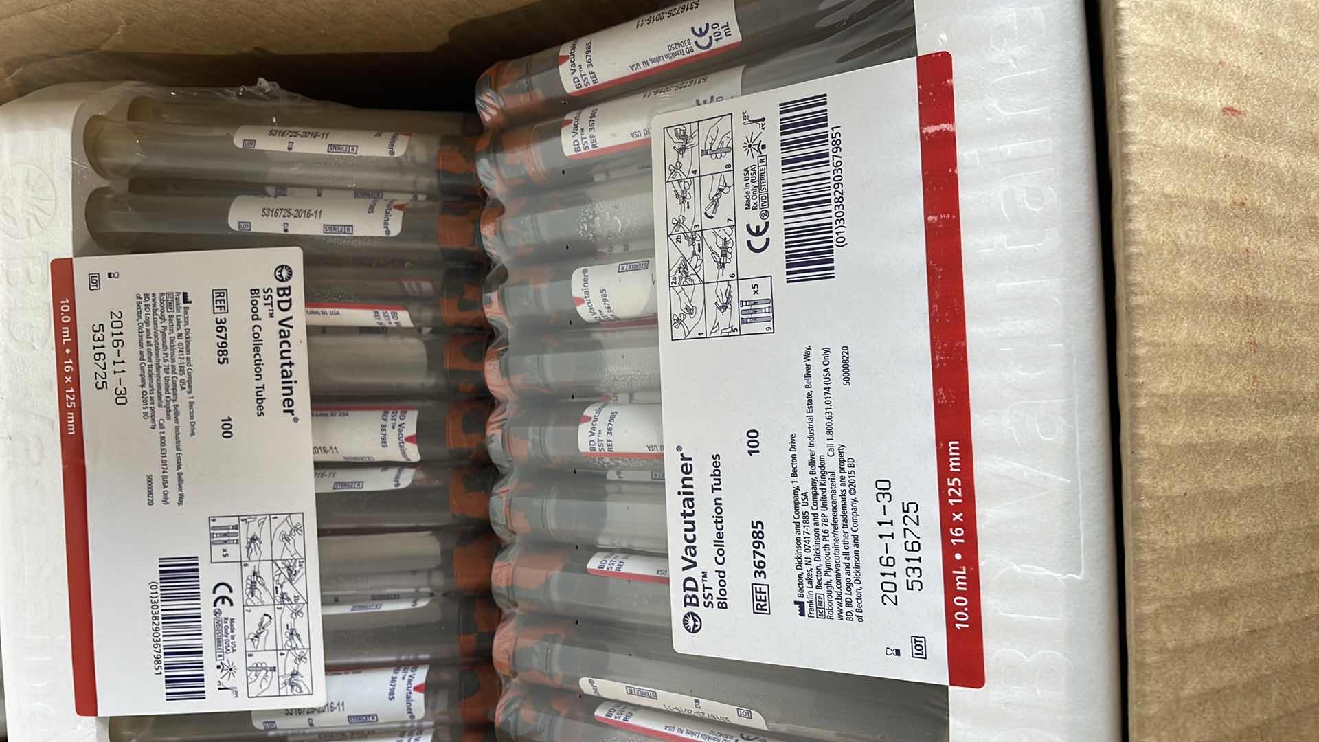 Photo 1 of BLOOD COLLECTION TUBES (1000)