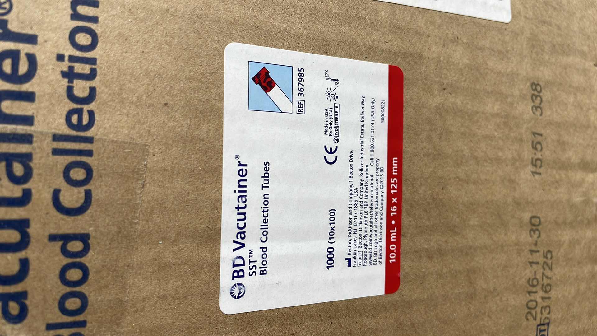 Photo 1 of BLOOD COLLECTION TUBES (1000)