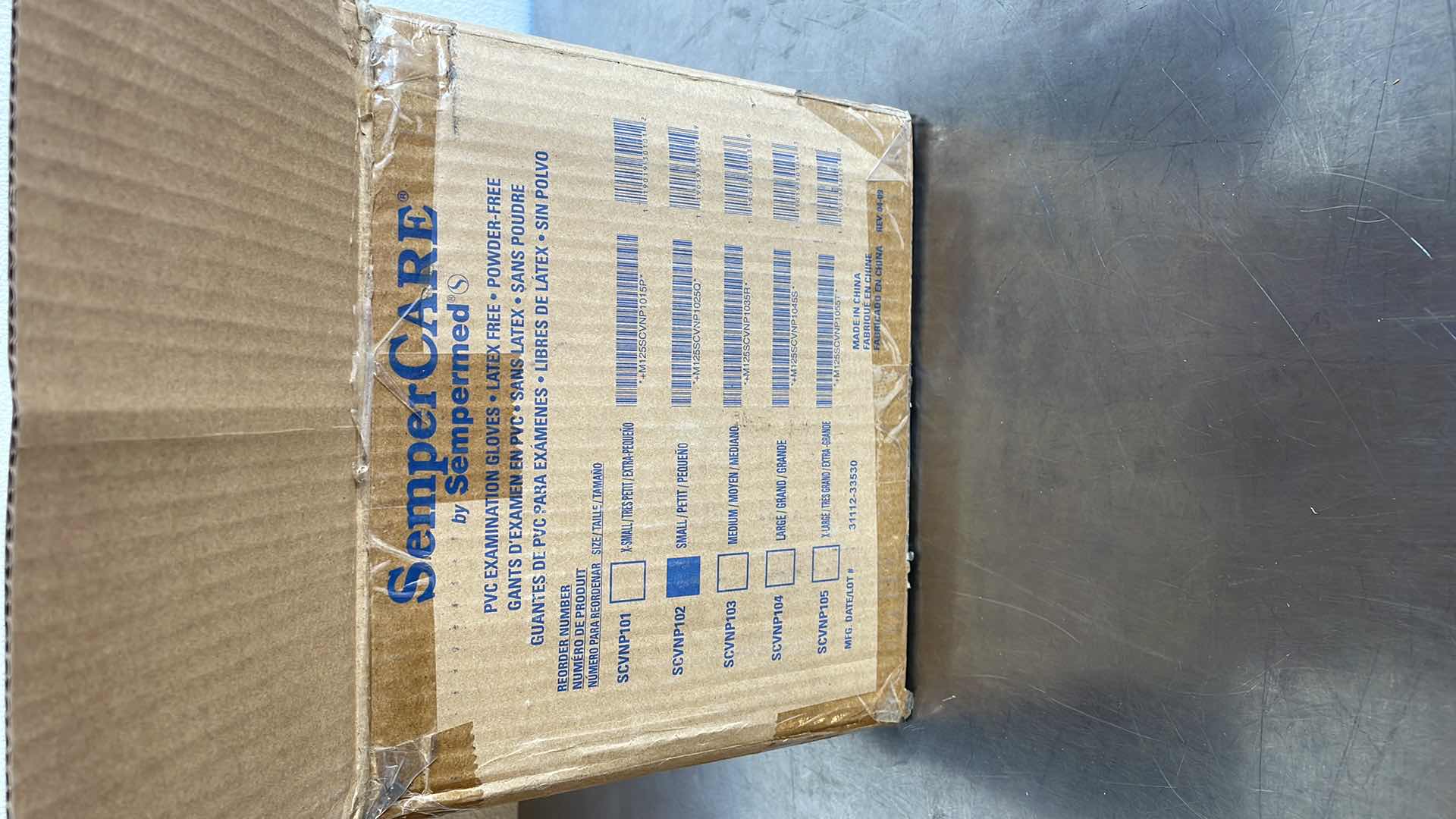 Photo 2 of SEMPERCARE PVC EXAMINATION GLOVES SMALL