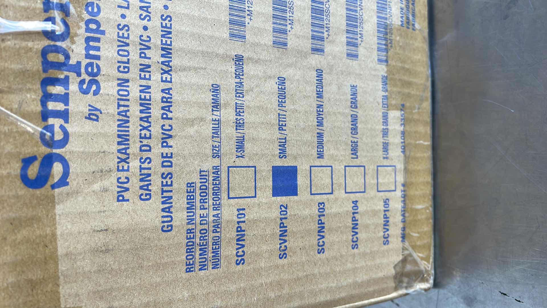 Photo 3 of SEMPERCARE PVC EXAMINATION GLOVES SMALL