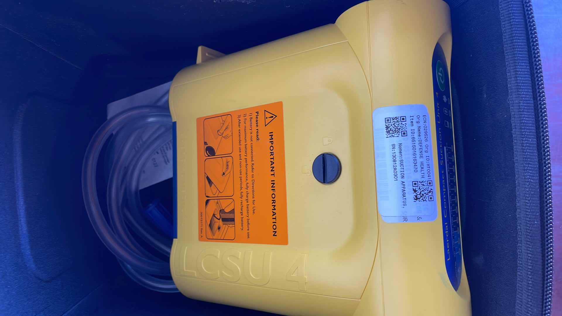 Photo 3 of LAERDAL COMPACT SUCTION UNIT 4, LCSU 4