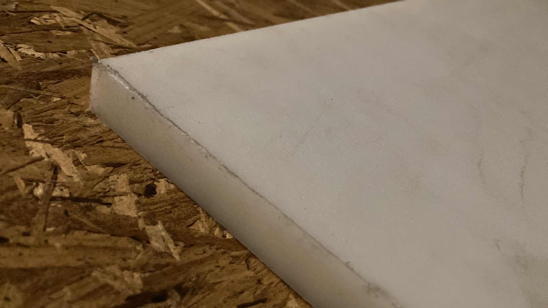 Photo 1 of HD POLYETHYLENE WHITE CUTTING BOARD 34” X 48.5” H 0.75”