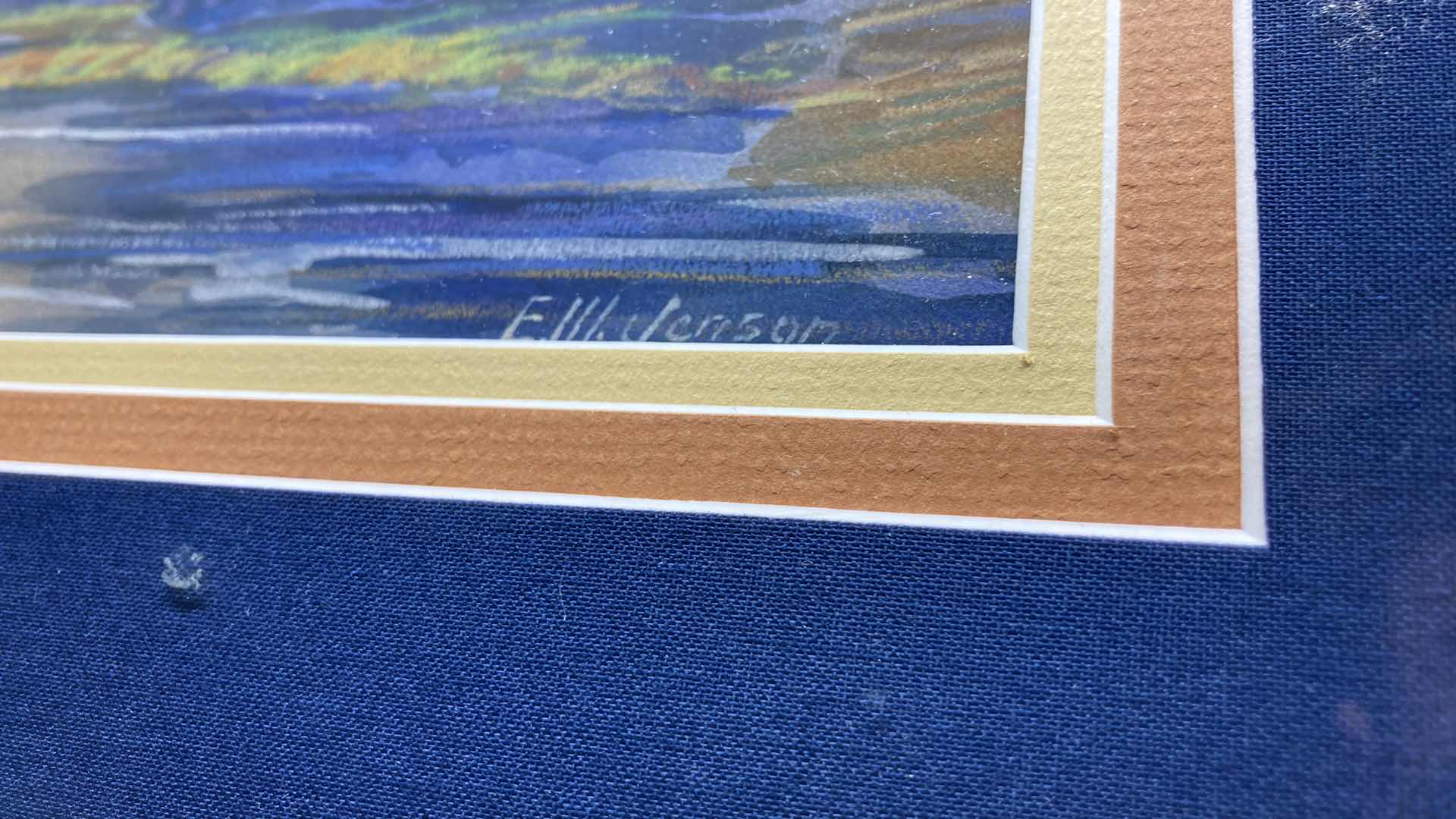 Photo 1 of LANDSCAPE FRAMED ARTWORK SIGNED BY ARTIST 20.25” X 17”