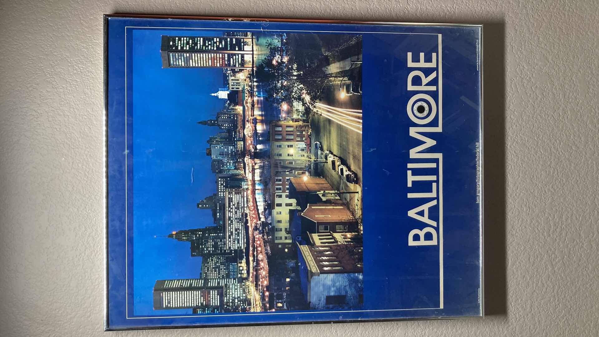 Photo 1 of BALTIMORE SKY LINE FRAMED PHOTOGRAPH 24” X 30”