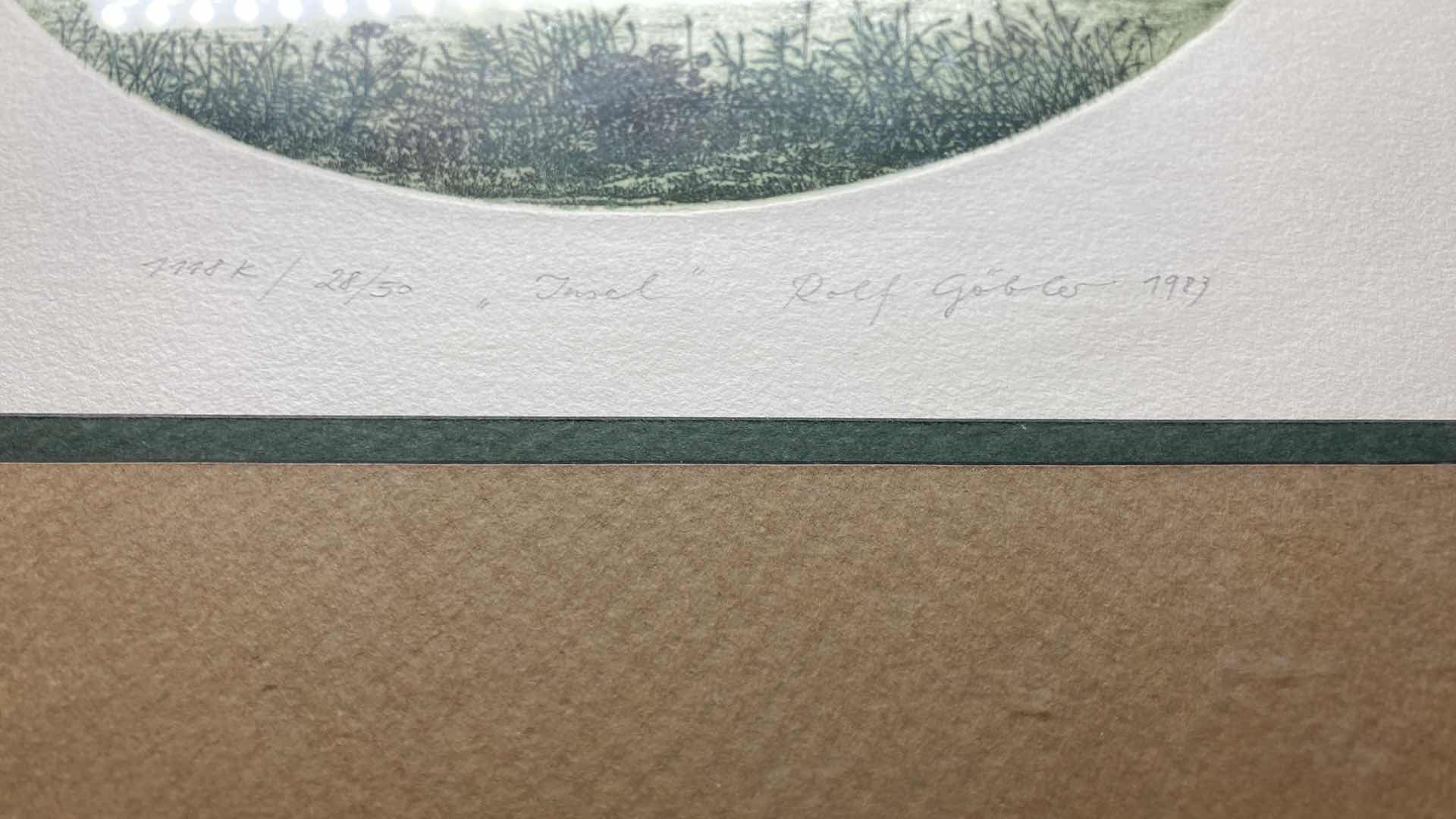 Photo 1 of INSEL ABSTRACT ARTWORK BY ROLF GOBLE 7778K 28/50 17.5” X 18.5”