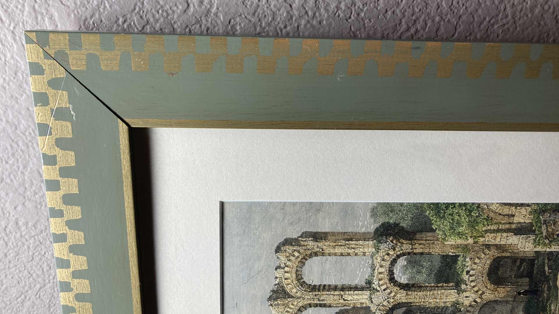 Photo 2 of ANCIENT ROME BATH FRAMED REPRINT ARTWORK 13.5” X 16.75”