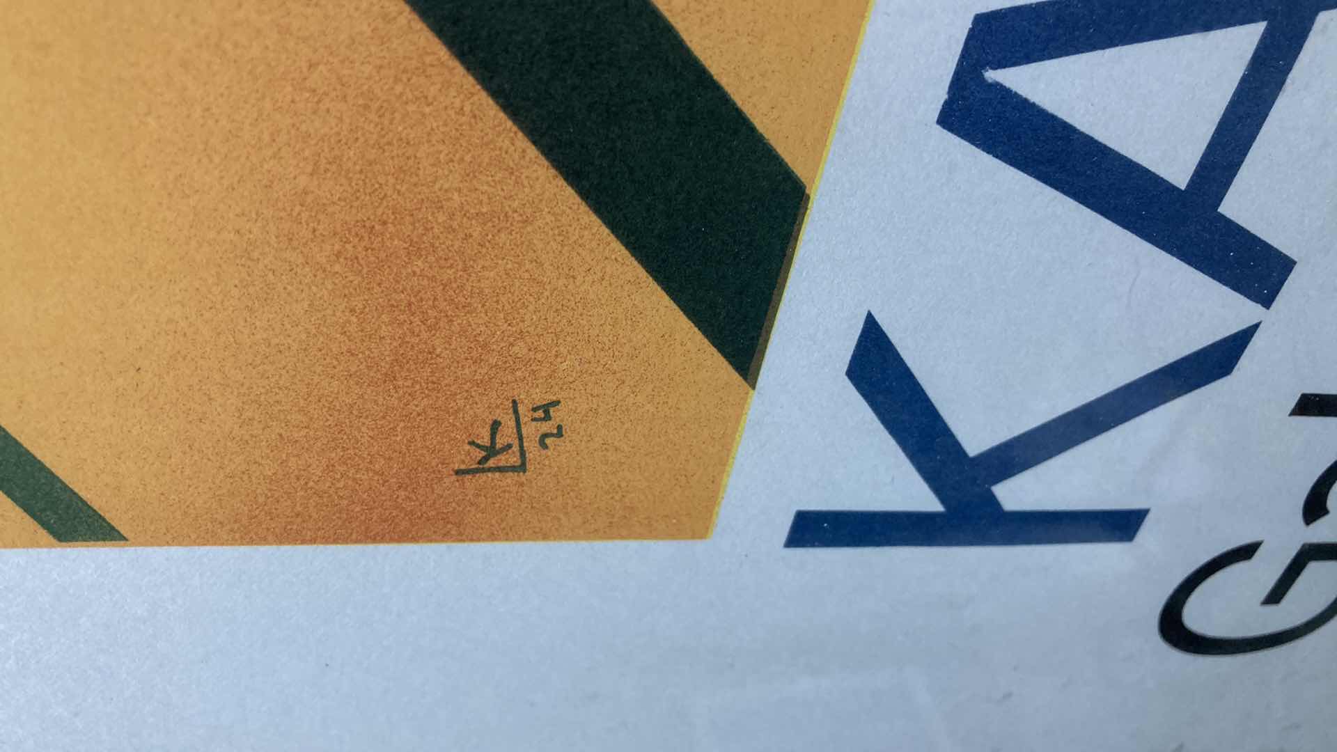 Photo 1 of GALERIE KARL FLINKER A PARIS TOUR FRAMED ADVERTISEMENT POSTER 22.5” X 35”