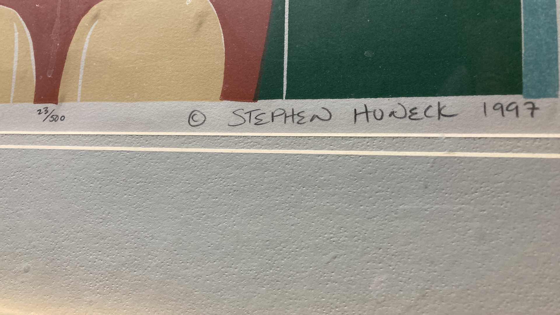 Photo 3 of LAP DOG FRAMED ARTWORK BY STEPHEN HUNECK 23/500 1997 27.25” X 31”