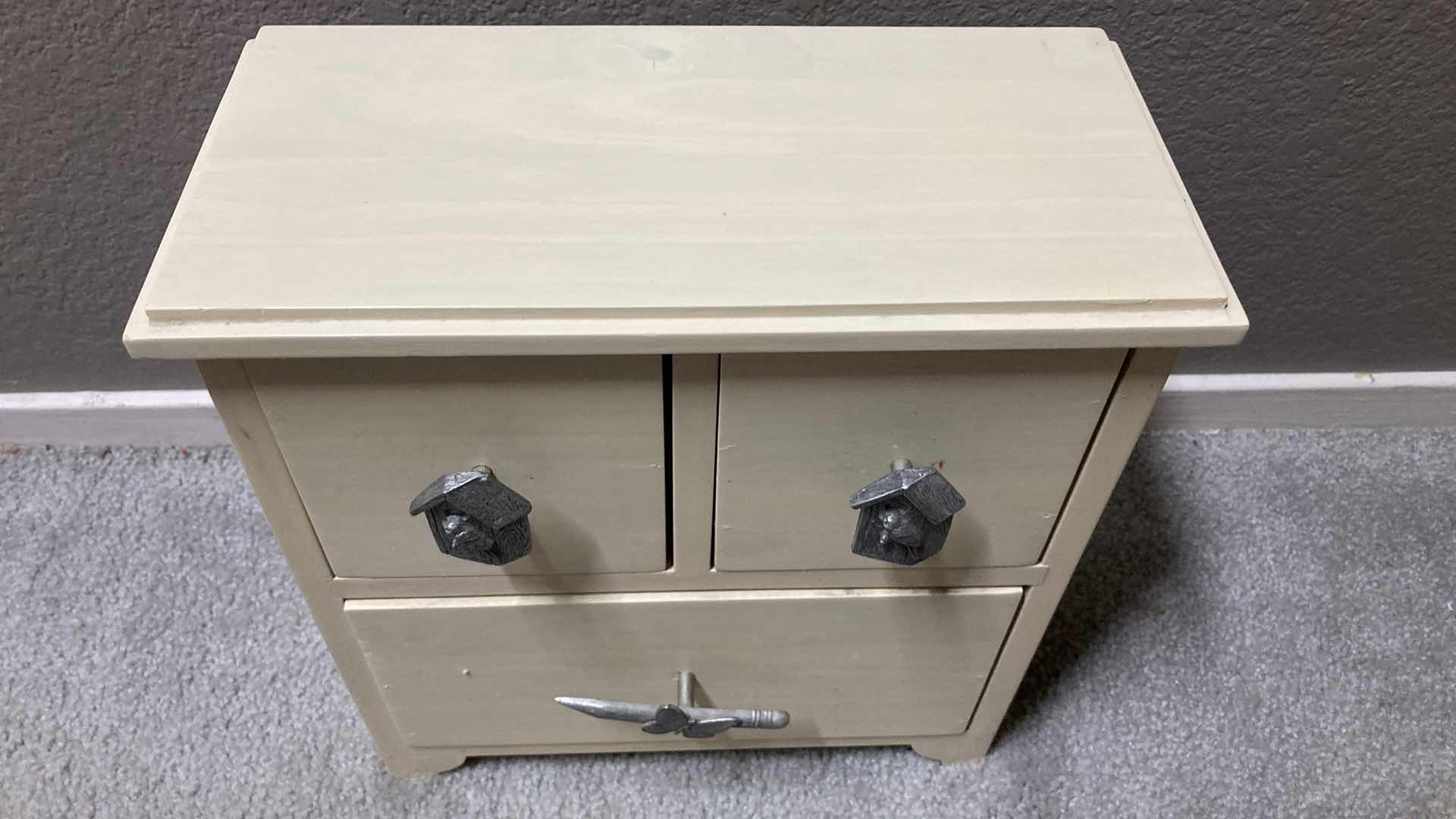 Photo 1 of M. BASTIN TABLE TOP WOOD TRINKET CUPBOARD 11.25” X 5.25” H12”