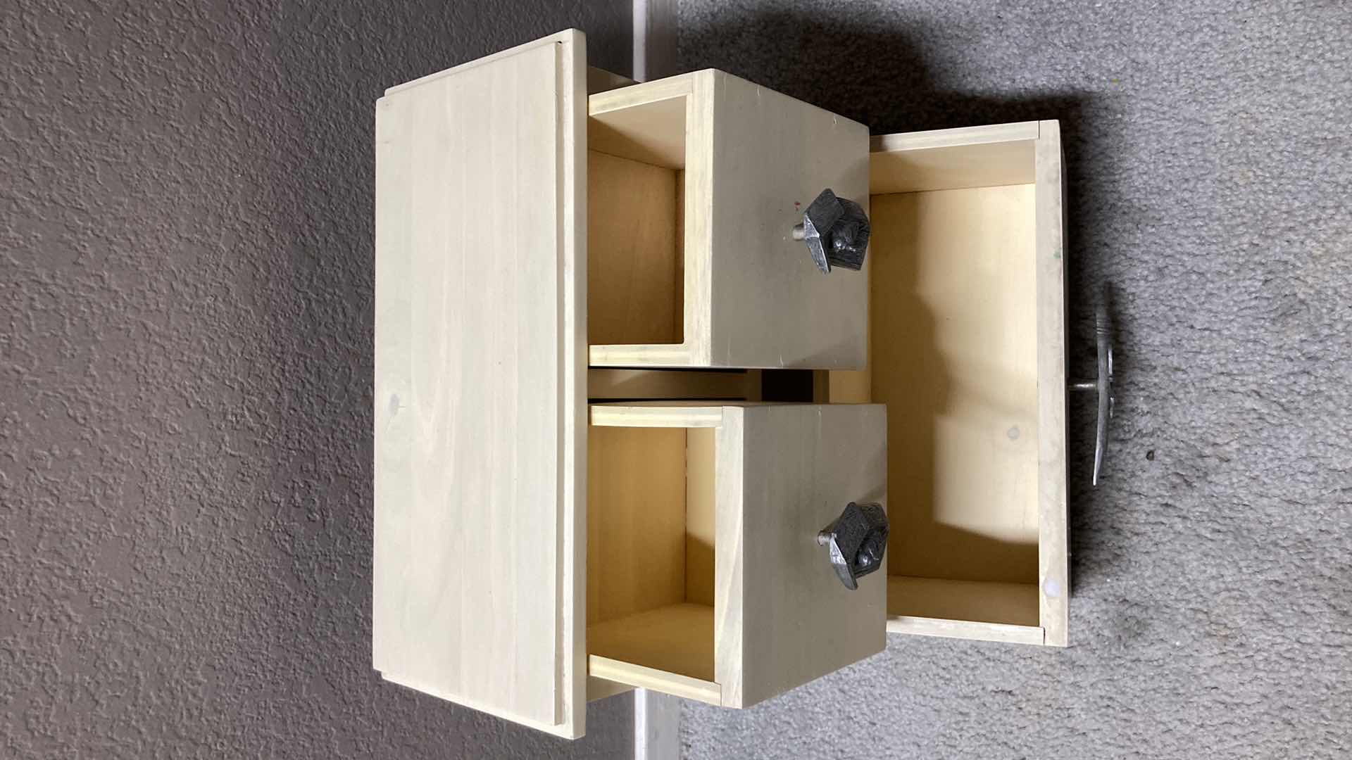 Photo 5 of M. BASTIN TABLE TOP WOOD TRINKET CUPBOARD 11.25” X 5.25” H12”