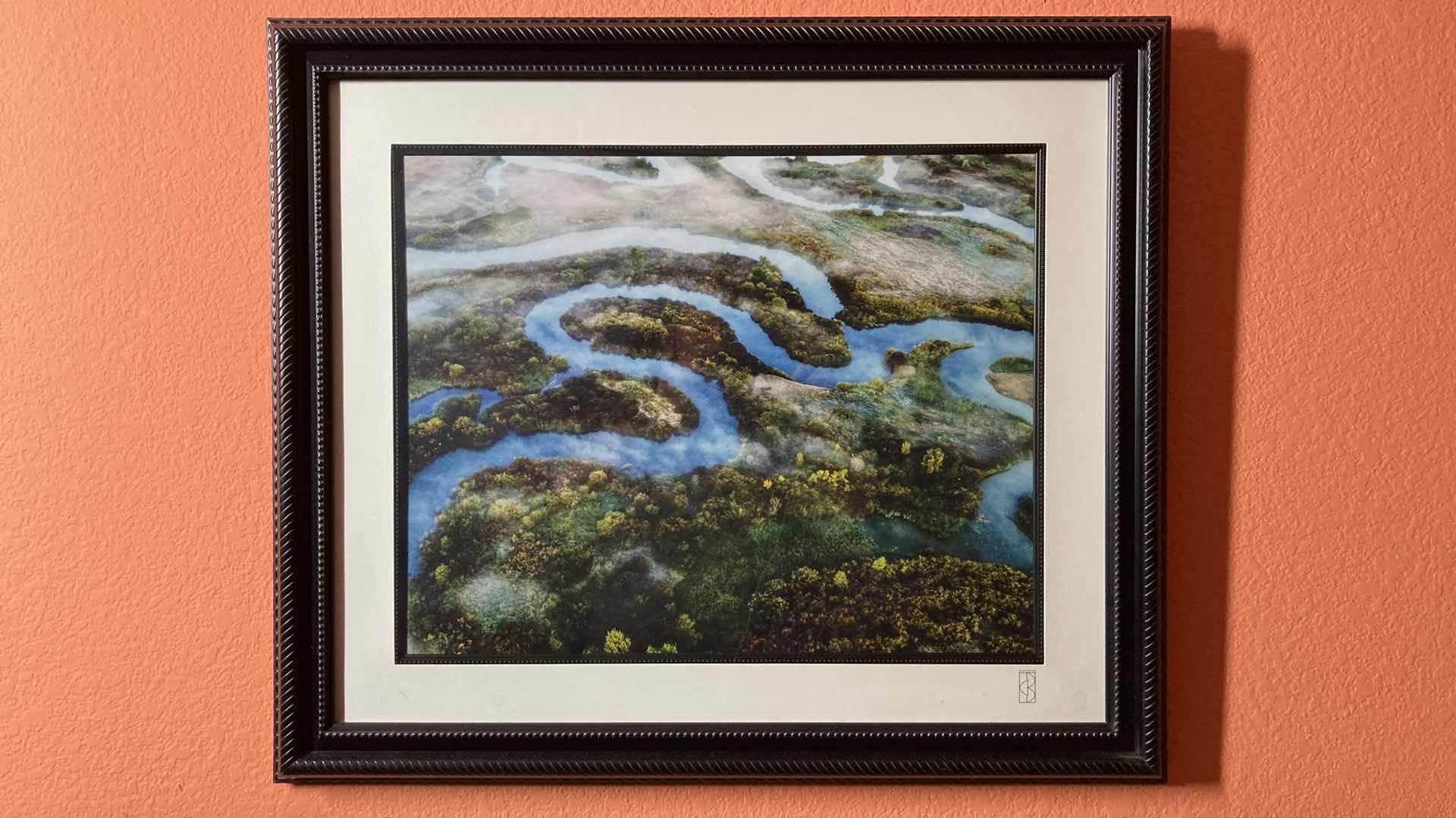 Photo 1 of GOOSE NECKS VALLEY VIEW HIGHWAY CACHE VALLEY FRAMED ARTWORK BY THOMAS C BUNN 27.5” X 23.5”