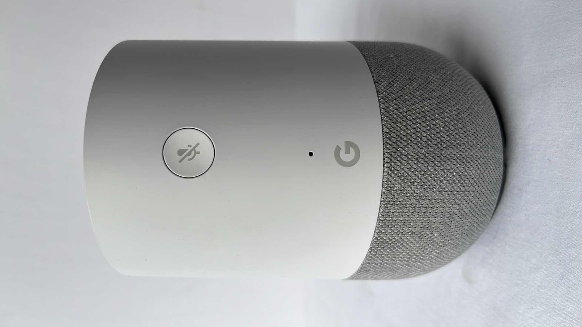 Photo 1 of ORIGINAL GOOGLE HOME SMART SPEAKER, FABRIC BASE W GOOGLE ASSISTANT (MODEL: HOME)