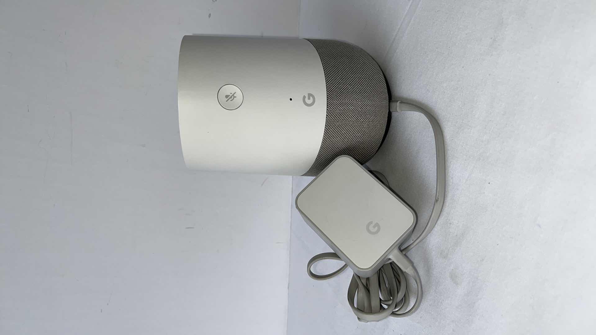 Photo 1 of ORIGINAL GOOGLE HOME SMART SPEAKER, FABRIC BASE W GOOGLE ASSISTANT (MODEL: HOME)
