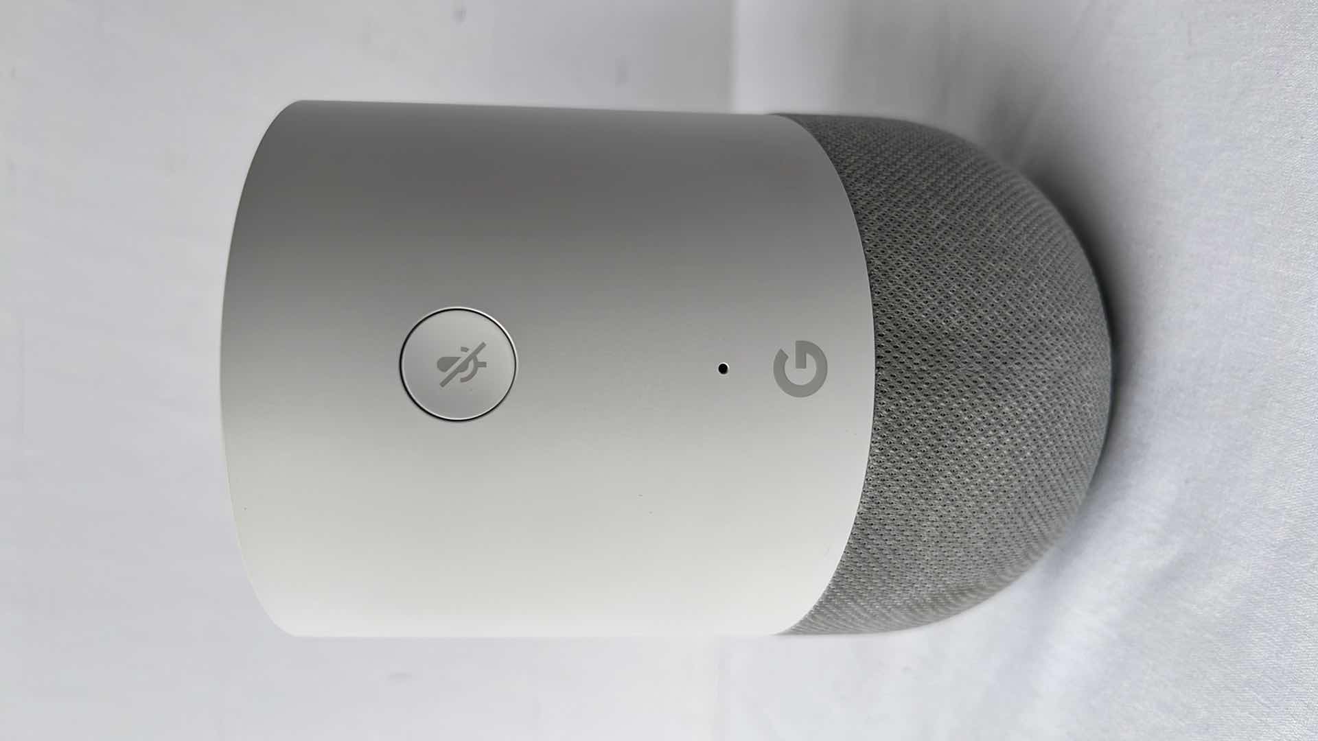 Photo 1 of ORIGINAL GOOGLE HOME SMART SPEAKER, FABRIC BASE W GOOGLE ASSISTANT (MODEL: HOME)