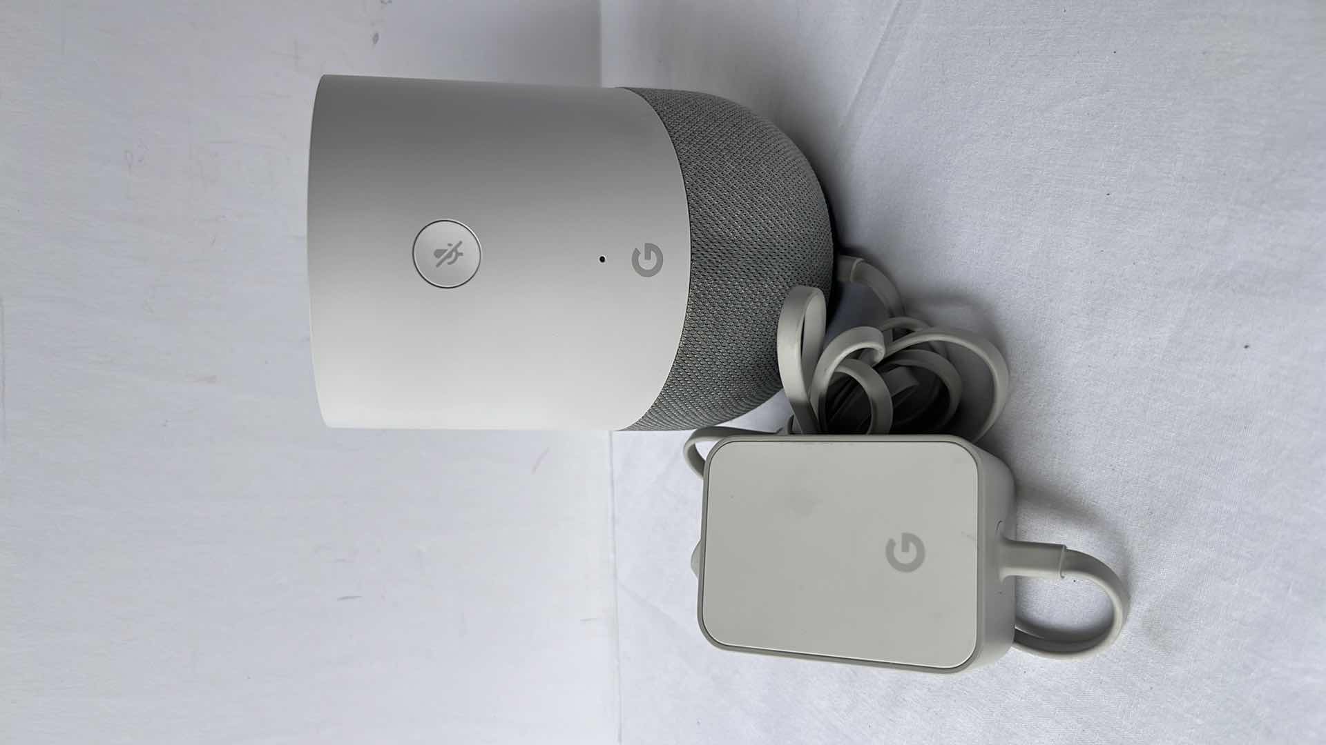 Photo 1 of ORIGINAL GOOGLE HOME SMART SPEAKER, FABRIC BASE W GOOGLE ASSISTANT (MODEL: HOME)