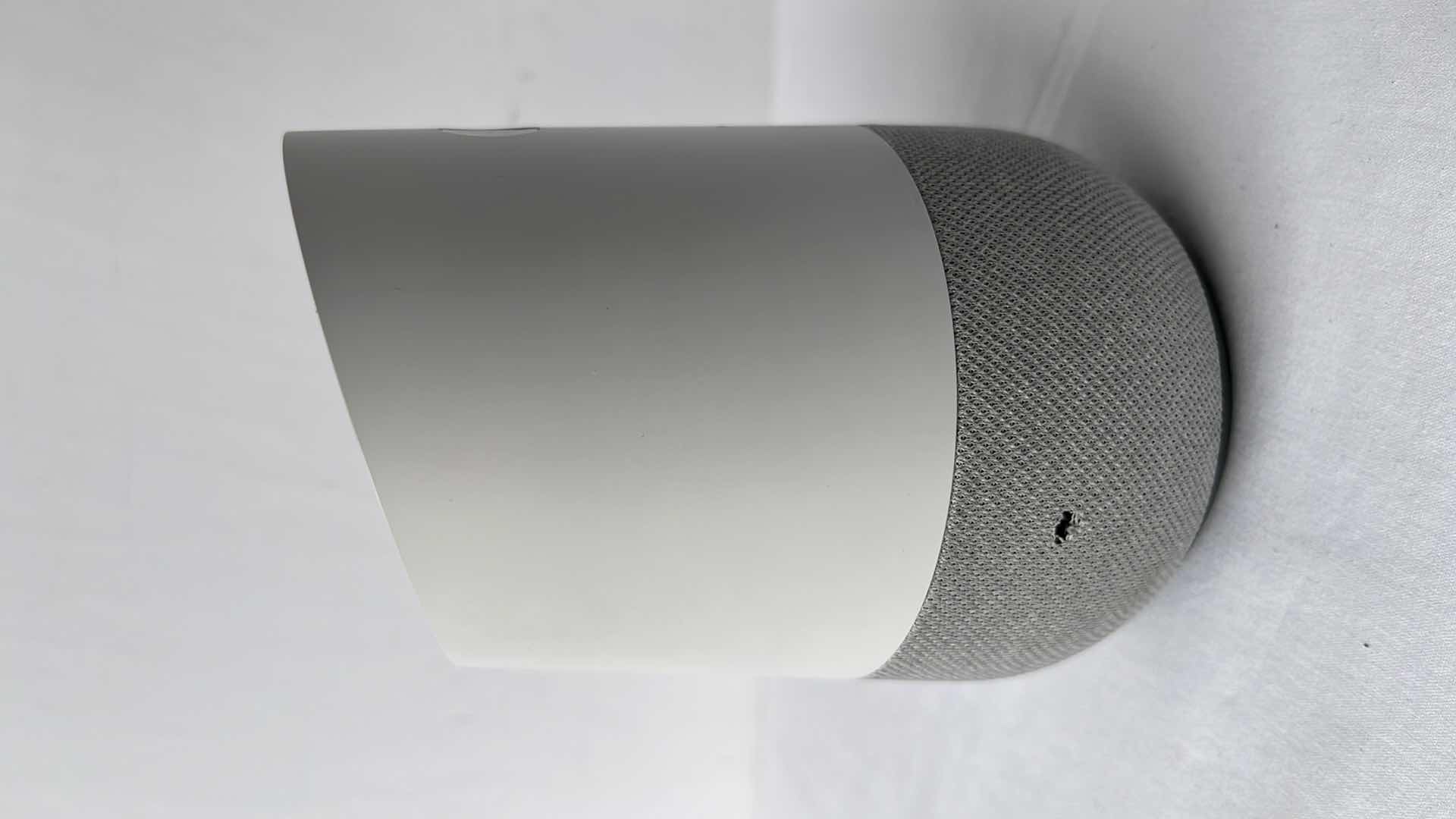 Photo 1 of ORIGINAL GOOGLE HOME SMART SPEAKER, FABRIC BASE W GOOGLE ASSISTANT (MODEL: HOME)