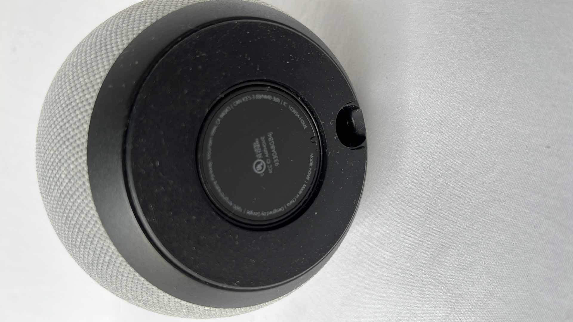 Photo 1 of ORIGINAL GOOGLE HOME SMART SPEAKER, FABRIC BASE W GOOGLE ASSISTANT (MODEL: HOME)