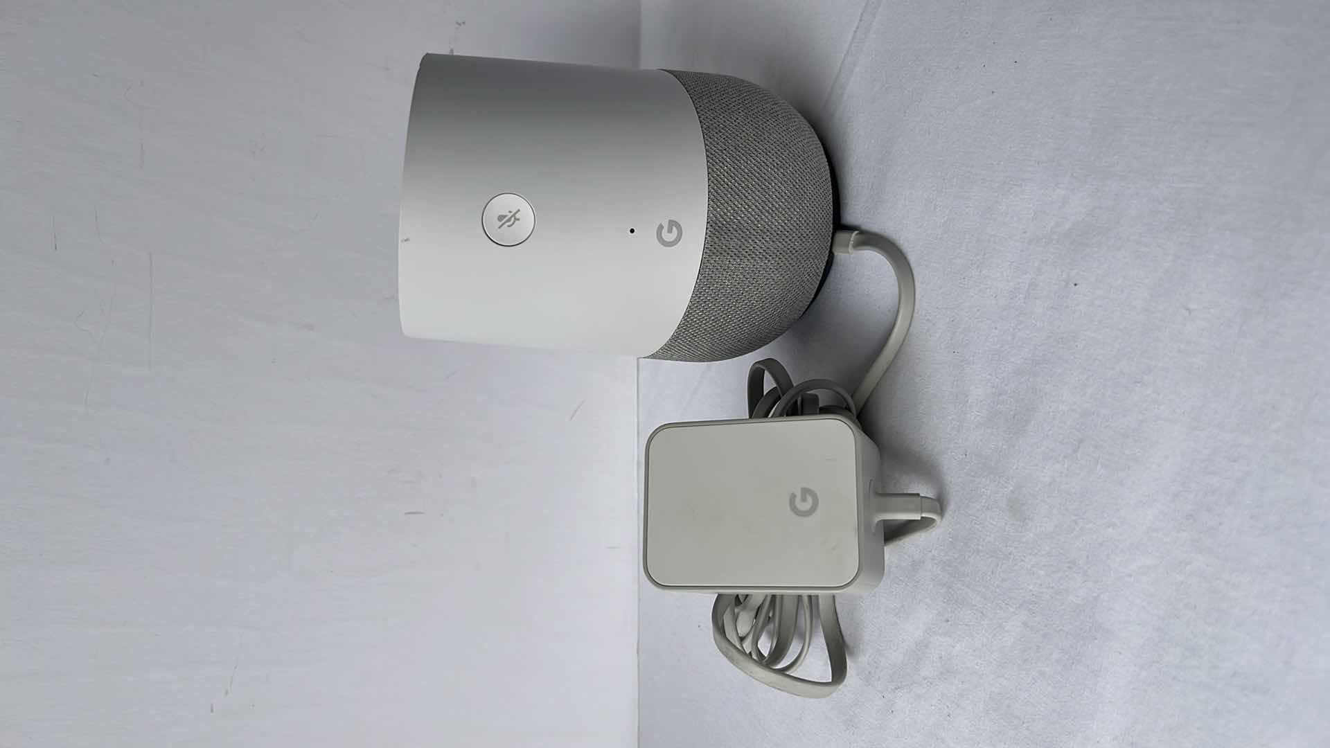 Photo 1 of ORIGINAL GOOGLE HOME SMART SPEAKER, FABRIC BASE W GOOGLE ASSISTANT (MODEL: HOME)