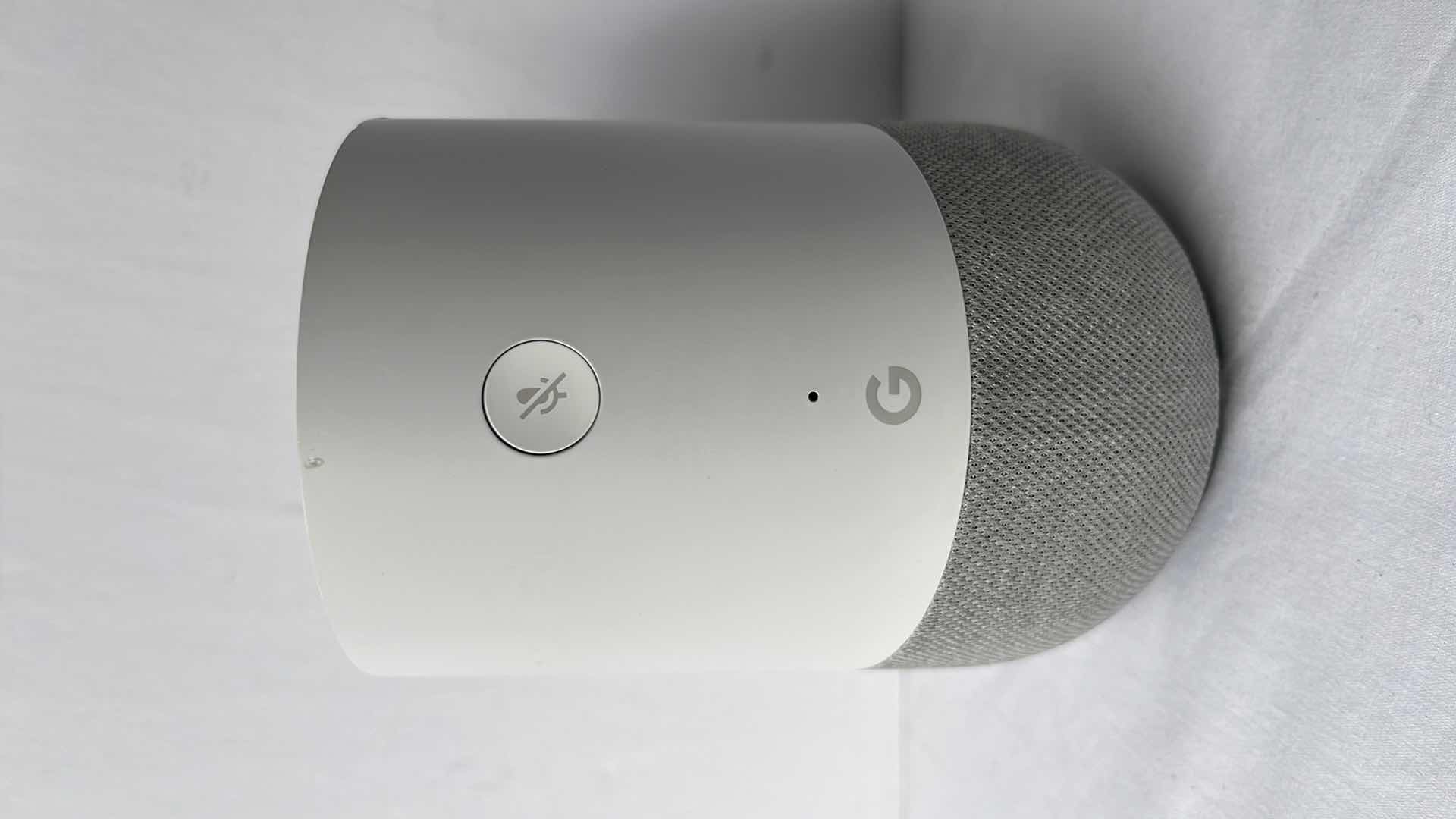 Photo 1 of ORIGINAL GOOGLE HOME SMART SPEAKER, FABRIC BASE W GOOGLE ASSISTANT (MODEL: HOME)