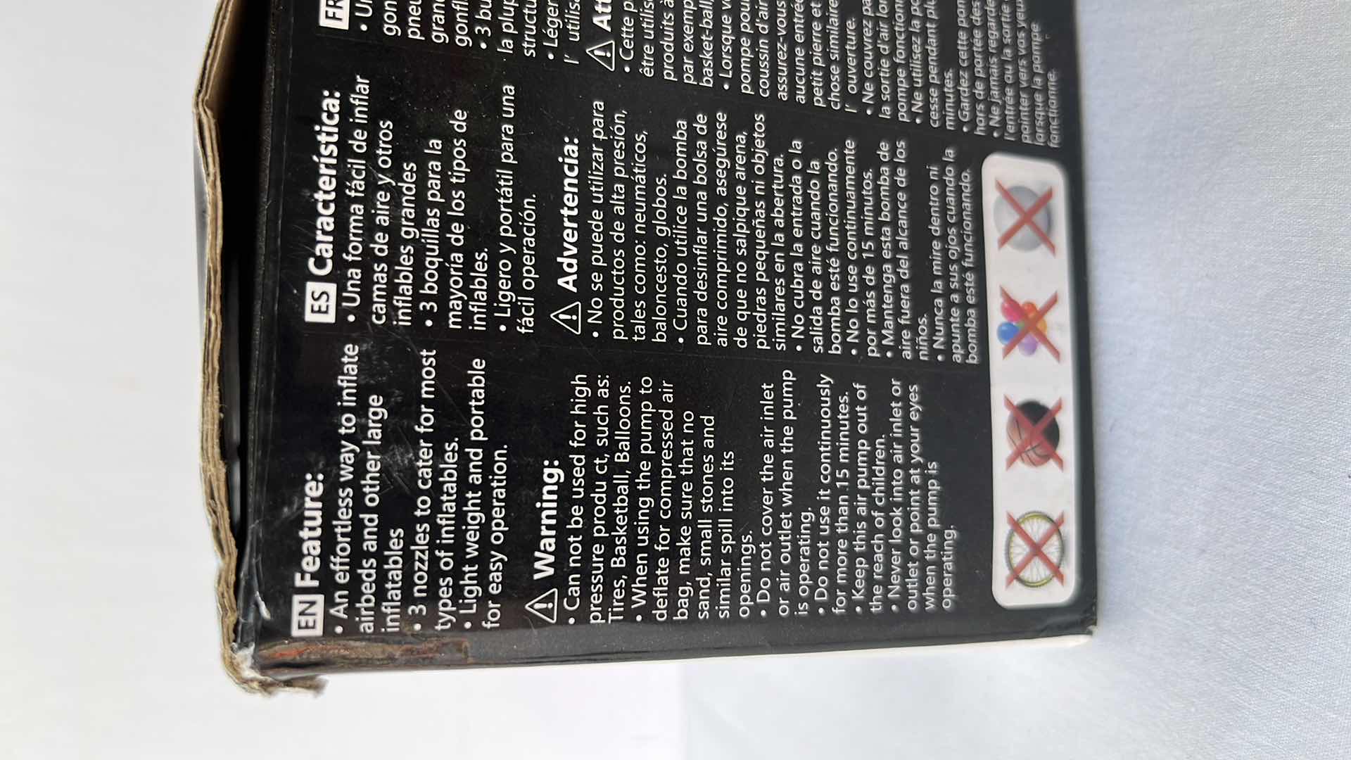 Photo 3 of JASONWELL ELECTRIC PUMP DUAL-USE DEFLATE/INFLATE AC/DC 2 IN 1 (MODEL JX-CZ-208)