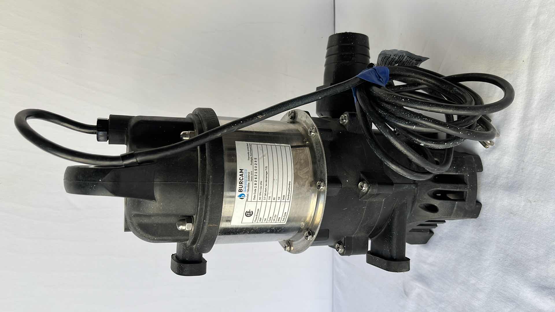 Photo 1 of 1/2HP SUBM. WATERFALL PUMP
CONTINUOUS DUTY 115V (MODEL 300910)