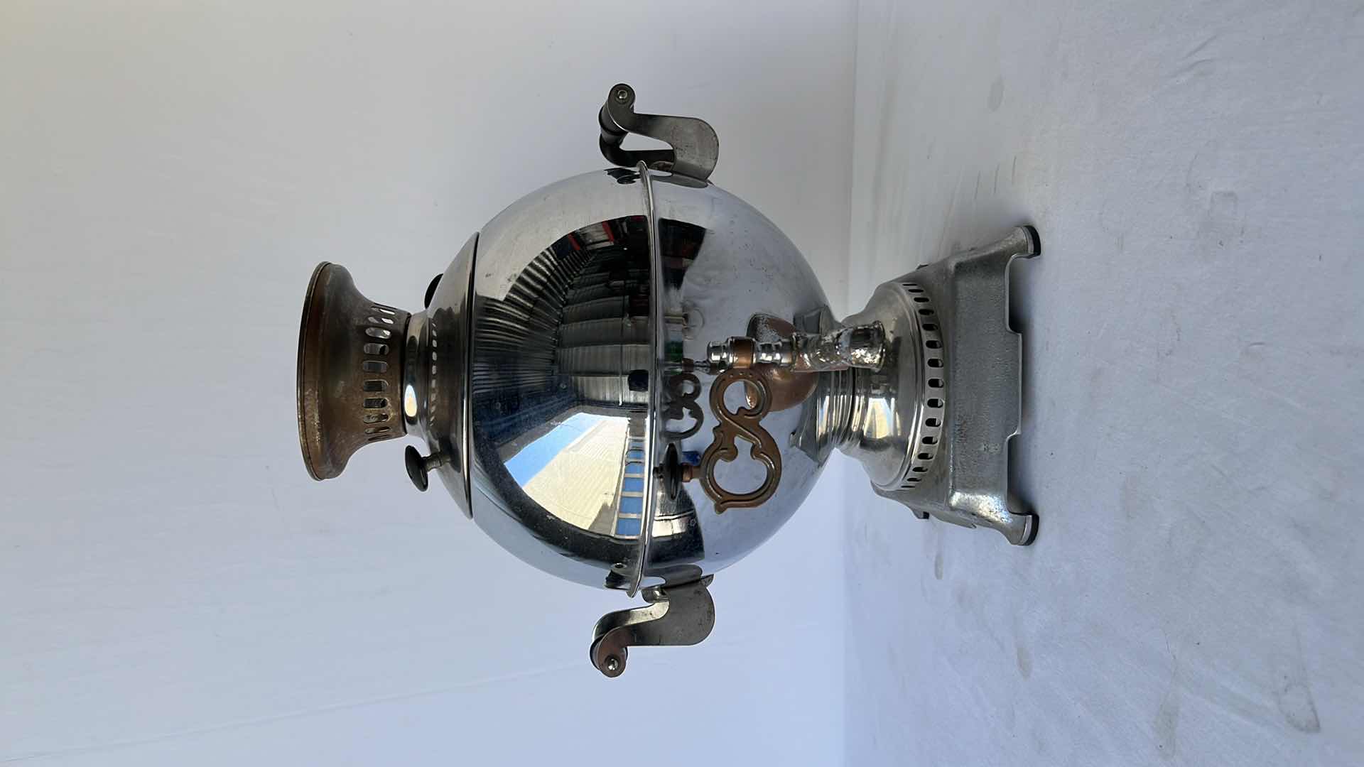 Photo 1 of VINTAGE LARGE SOVIET ELECTRIC SAMOVARW WORLD TRAVEL ADAPTER, 220v  1000w  14”H