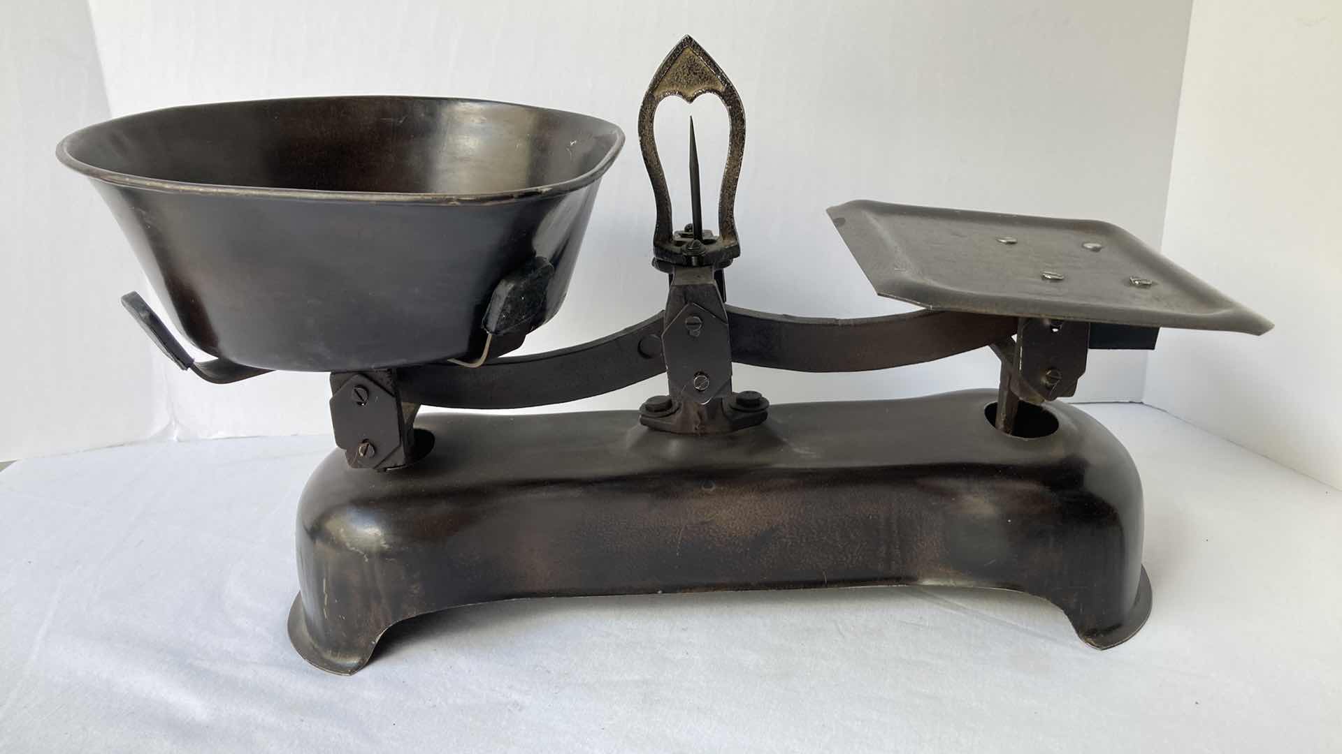 Photo 5 of ANTIQUE METAL 18” SCALE W CAST IRON WEIGHTS