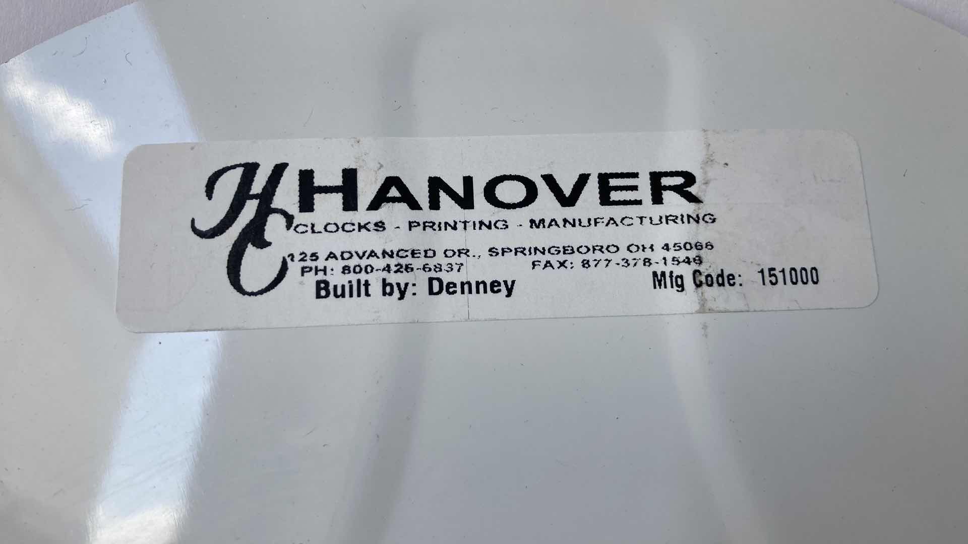 Photo 1 of HANOVER COCA-COLA TIN SIGN 11.25”