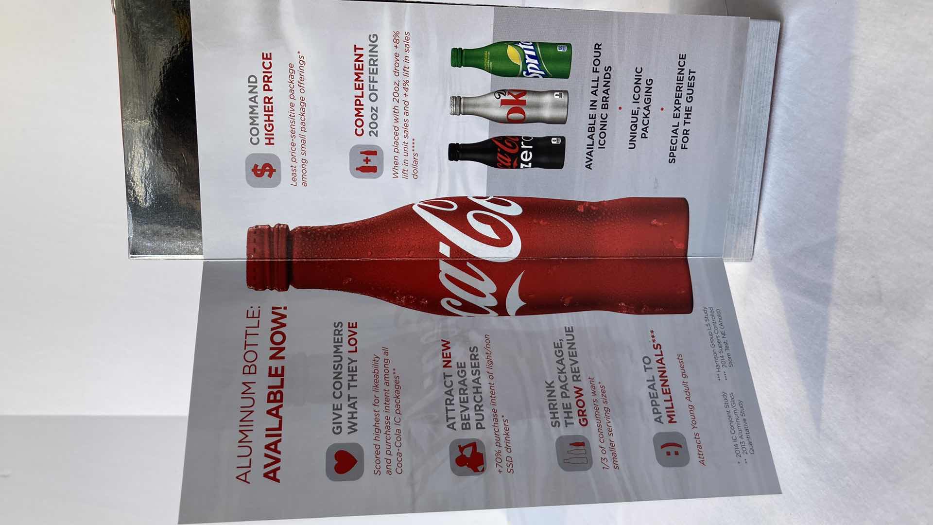 Photo 1 of NEW COCA-COLA RED ALUMINUM 8.5OZ FULL BOTTLE & COCA-COLA CHRISTMAS 1996 8OZ FULL BOTTLE