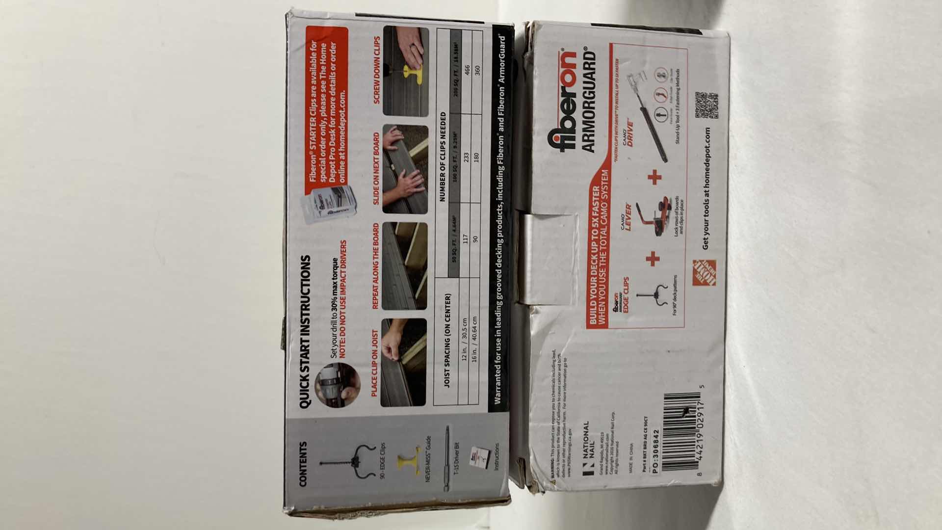 Photo 3 of FIBERON EDGE HIDDEN DECK CLIPS (2) & GRIP RITE PLASTIC CAP NAILS 1”