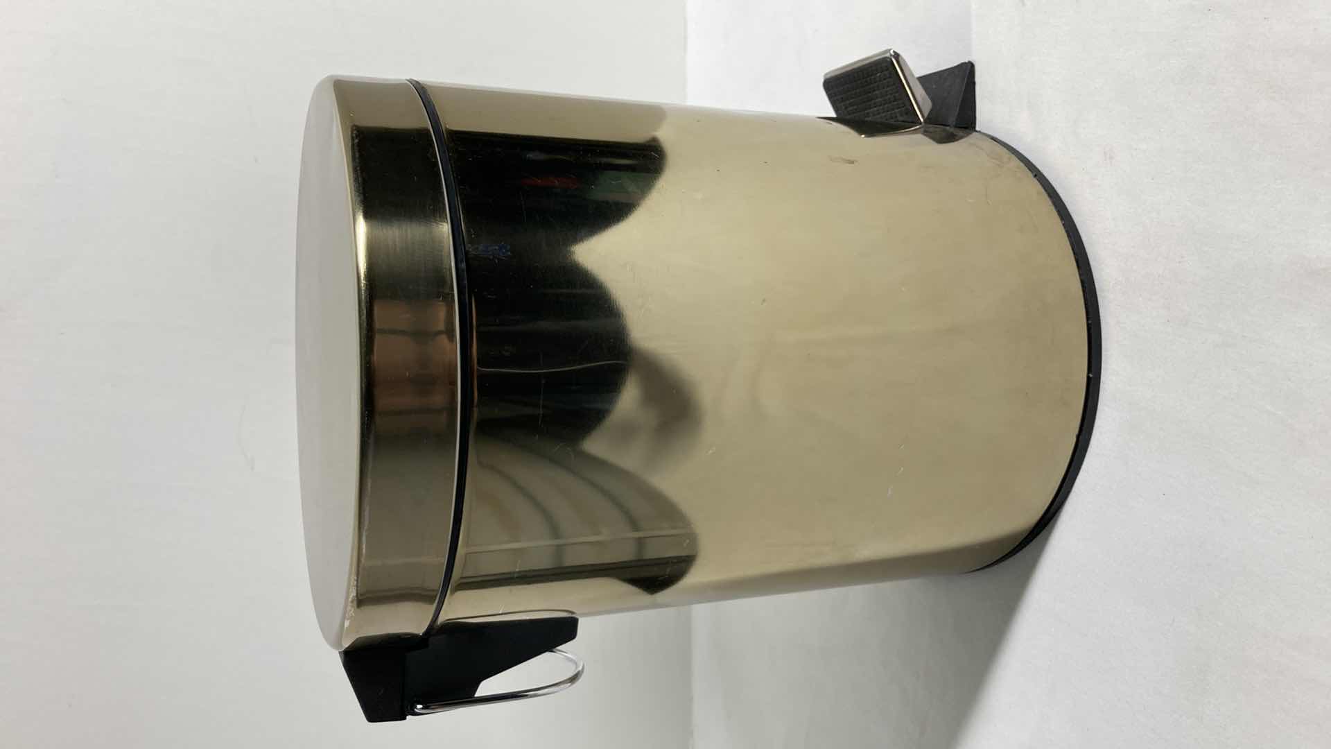 Photo 1 of STEP LEVER SOFT BRASS FINISH 5LITER TRASH CAN