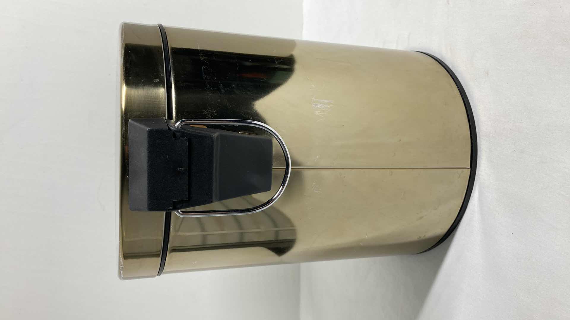 Photo 1 of STEP LEVER SOFT BRASS FINISH 5LITER TRASH CAN