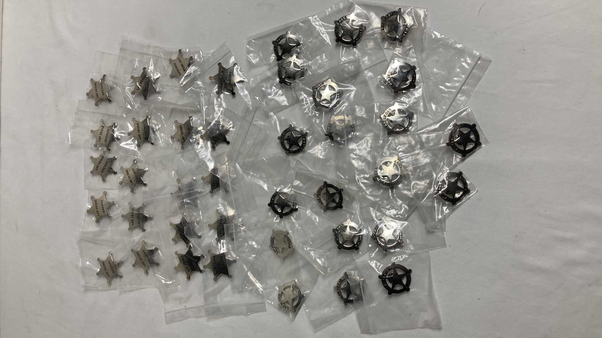 Photo 1 of NEW LAS VEGAS SHERIFF 1.5” PINS (40)