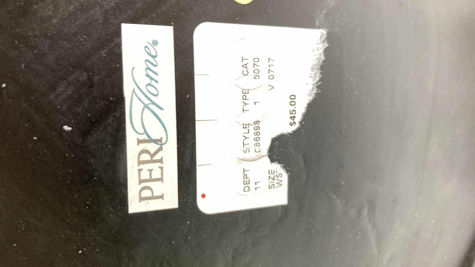 Photo 1 of PERI HOME STUDDED SILVER RESIN TRASH CAN 7.5” X 10”